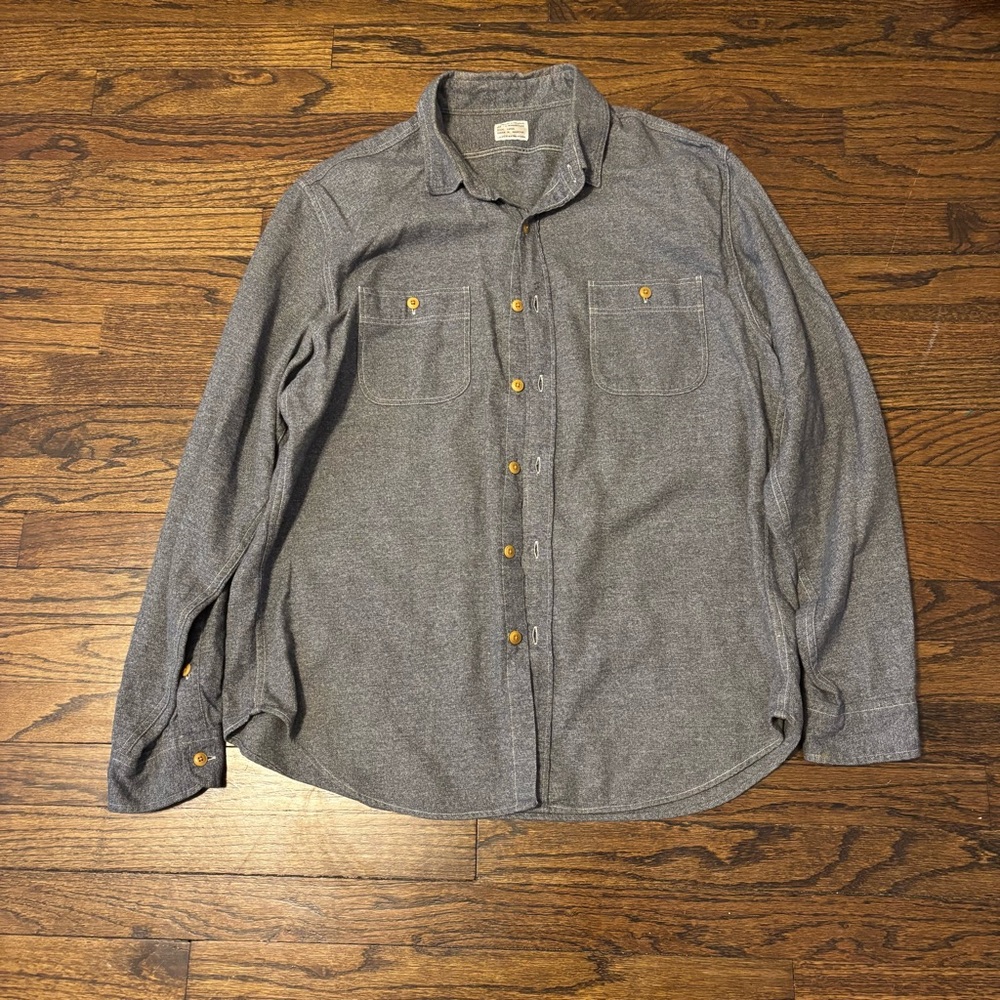 J Crew Authentic Workwear Longsleeve Cotton Button Down